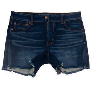 American Eagle Dark 360 Degree Super Stretch Denim Shorts Women's Size 8 29" EUC